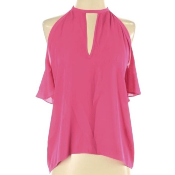 Amanda Uprichard Celia Cold-Shoulder Keyhole Top - Picture 4 of 7